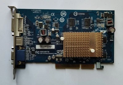 Gigabyte GV-R105256DP2-RH ATi Radeon X1050 256MB AGP 8X VGA Card - Test OK! - Image 1 of 4