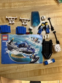 LEGO 4669 Turbo-Charged Police Boat For Parts 2 Minifigures Manual Zodiac Canopy