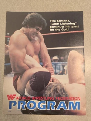 Programa WWF Philadelphia Spectrum 24 de septiembre de 1983 Andre The Giant Cage Match Foto 1 de 2