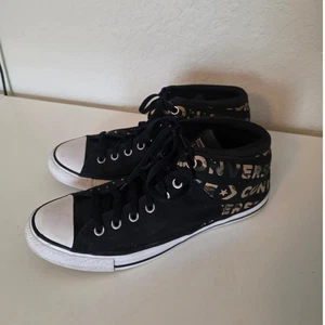 Zapatillas deportivas Converse All Star High Street para hombre camufladas deletreadas de caña media 11 negras - Imagen 1 de 9