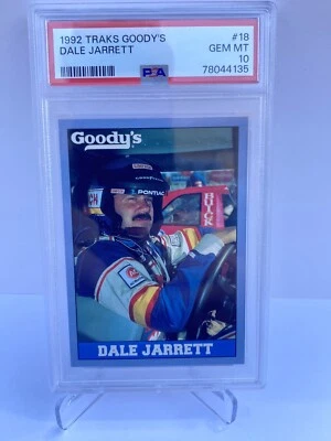 Dale Jarrett 1992 Traks Goodys NASCAR PSA 10 Pop 1 - Image 1 of 3