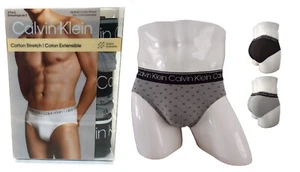 Calvin Klein Men's NP2420O021 Cotton Stretch 3-pack Hip Brief Size L - Picture 1 of 2