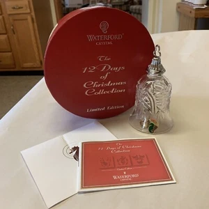 Waterford Crystal 12 Days of Christmas 1st Ed Partridge Bell Ornament Box - Picture 1 of 6