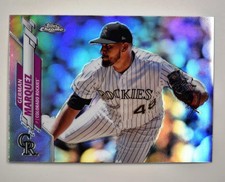 2020 Topps Chrome Base Refractor #44 German Marquez - Colorado Rockies