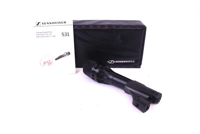 Sennheiser MD 531 Blackfire Dynamisches Mikrofon Metall Vintage 80er + Etui - Bild 1 von 4