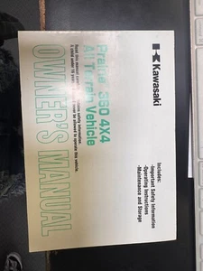 Kawasaki Owners Manual Book 2013 PRAIRIE 360 4X4 - Picture 1 of 3
