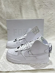 Nike Air Force 1 High x PSNY Triple Blanco 2018 -Hombres talla 8.5 - AO9292 101 -Nuevo - Imagen 1 de 5