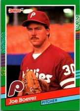1991 Donruss #578 Joe Boever Philadelphia Phillies