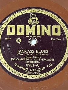 78 : DOMINO 3751-JOE CANDULLO- JACKASS BLUES / DEEP HENDERSON - Picture 1 of 4