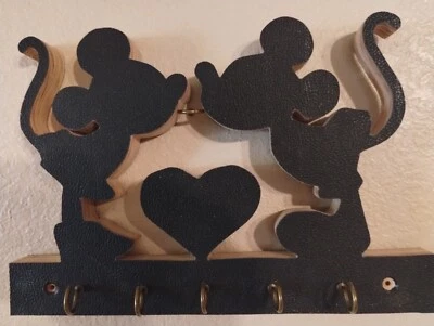 Mickey de Madera - Minnie Soporte para Percha Montaje en Pared Organizador Hogar 5 Ganchos Foto 1 de 2