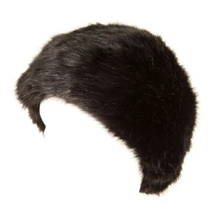 NEW LADIES BLACK FAUX FUR COSSACK HAT - Picture 1 of 1