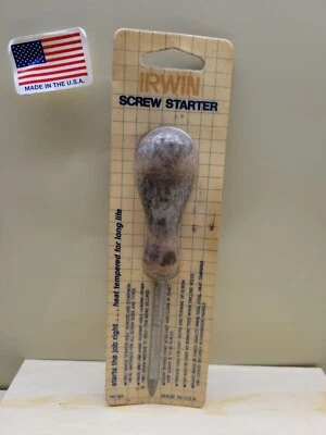 NOS Vintage Irwin Screwhole starter No. 900 USA ORIGINAL PACKAGE FAST SHIPPING - Image 1 of 4