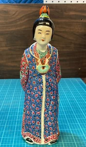 Figura de porcelana rosa familiar período República China - Imagen 1 de 12