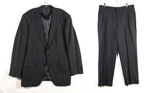 Brooks Brothers Suit Mens Size 43 Jacket 36x31 Pants Dark Gray Wool Brooksease - Picture 1 of 24