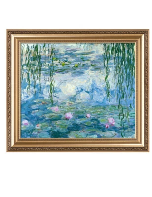 Impresión de arte de pared lienzo giclee enmarcado Claude Monet de nenúfares 1916-1919 30"x26" Foto 1 de 4