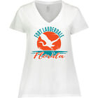 Inktastic Fort Lauderdale Florida Vacation Trip Women's Plus Size V-Neck Travel