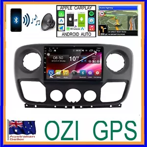 RENAULT MASTER 2011-17 GPS WIRELESS APPLE CARPLAY ANDROID AUTO DVR DAB+ TPMS ODB - Picture 1 of 9