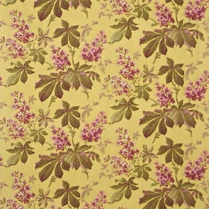 Sanderson curtain fabric ‘Pavia’ 3.5m Linden/Plum 100% Linen - Picture 1 of 1