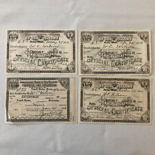 Independent Order of Odd Fellows Official Membership Certificate Document Lot 4x