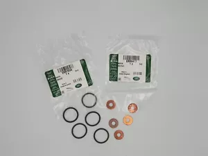 SELLOS INYECTORES LAND ROVER TD5 ORIGINALES ARANDELAS O ANILLOS DEFENSOR DESCUBRIMIENTO - Imagen 1 de 1