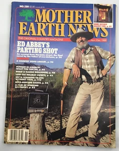 The Mother Earth News Ed Abbey December 1989 Homesteading Issue 120 Off Grid - Picture 1 of 2