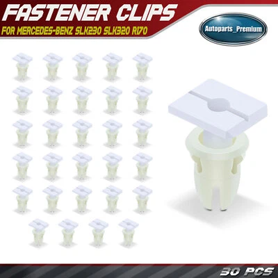 Clip de retención inferior de nailon de 30 piezas para Mercedes-Benz SLK230 R170 Foto 1 de 4