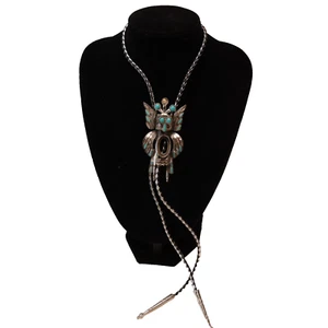Florenta of California Indianer Bolokrawatte Zinn Kachina Türkis - Bild 1 von 10
