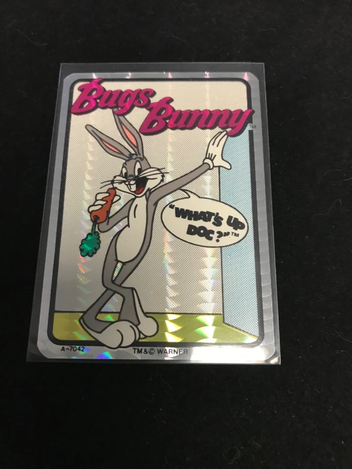 1990 Looney Toons Vending Machine Sticker #NNOP Prism Bugs Bunny - Image 1 of 1
