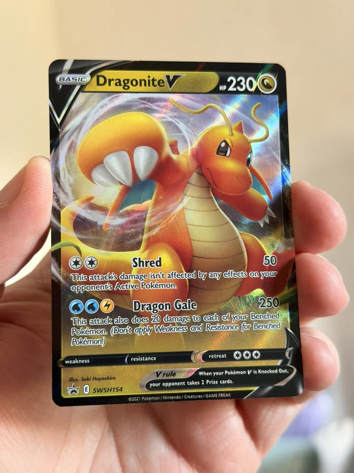Pokemon Dragonite V SWSH154 SWSH: Sword & Shield Promo Cards Holo - Image 1 of 2