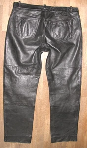 - GIPSY - Herren- LEDERJEANS / Lederhose in schwarz aus Nappaleder W38 / L32-33 - Picture 1 of 4