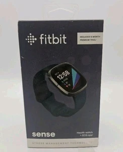 Fitbit Sense Advanced Activity Tracker Smartwatch Carbon Graphite FB512BKBK - Picture 1 of 19