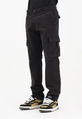 LYLE & SCOTT Pantaloni Uomo Nero Pantaloni casual Pantalone cargo nero da uomo A Foto 1 de 4