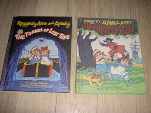 RAGGEDY ANN ANDY PIRATES OF OUTGO INLET & TUNNEL OF LOST TOYS 2 BOOKS VGC - Imagen 1 de 4