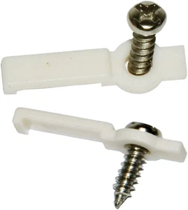 100 Lotti Striscia Luce Staffa di Fissaggio Clip-Fissaggio Un Lato, Viti Incluse - Foto 1 di 3