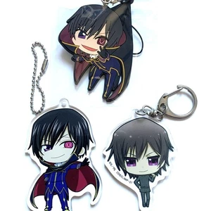 Code Geass Lelouch Acrylic Keychain Rubber Strap Set Tsumamare Japan Anime - Picture 1 of 4