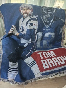 Tom Brady New England Patriots Tapestry Throw Blanket - Picture 1 of 5