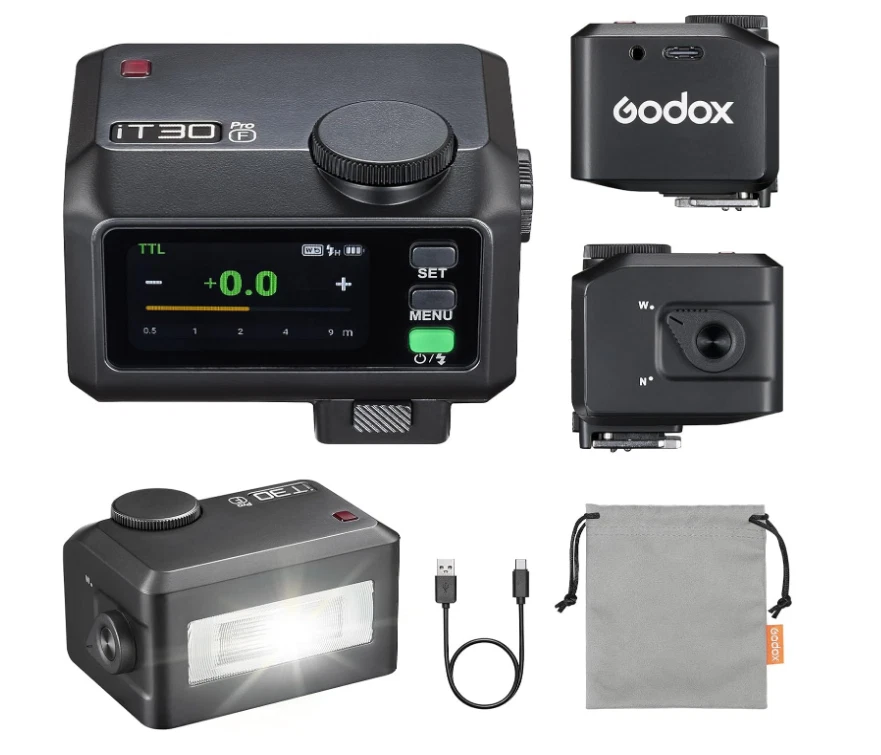 Godox iT30 Pro C/S/F Touchscreen-Taschenblitz 2,4G Wireless für Canon Sony Fuji - Bild 1 von 4