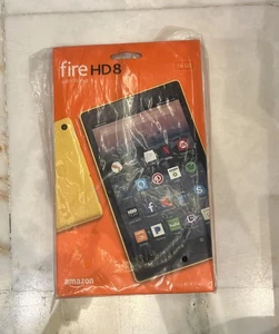 Amazon Fire HD 8 7th Generation 16GB Wi-Fi 8 inch Tablet yellow NEW SEALED - Picture 1 of 2