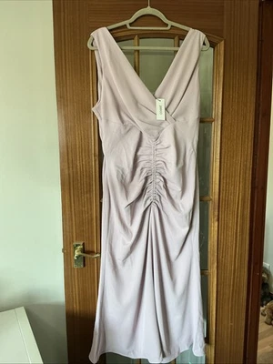 Coast Ruched Vee Dress Size 18 New With Tags - Image 1 of 4