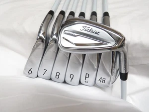 Used Titleist T350 Iron Set 6-PW+48*+53* Tensei Red Ladies Flex Graphite - Picture 1 of 9