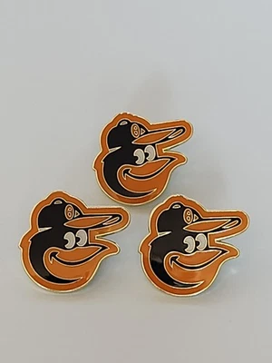 (Pack of 3) MLB Baseball Team Baltimore Orioles Logo Enamel Pins, FREE SHIPPING - Image 1 of 3