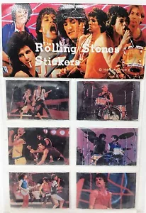 5D3 NOS THE ROLLING STONES STICKERS 1983 MUSIDOR B - Picture 1 of 1