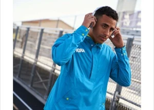 All Gender Hoka One One Anorak Jacke blau alle Geschlechter Unisex Saphir verpackbar - Bild 1 von 8