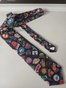 Necktie Men's Vintage SURREY 1994 Wallywear "NBA LOGOS" Basketball - Picture 1 of 8