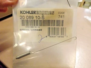 GENUINE OEM KOHLER PART # 20 089 10-S; LINKAGE SPRING - Picture 1 of 1