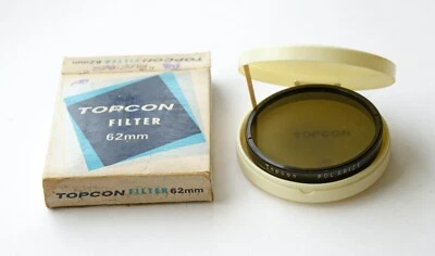 TOPCON 62mm Polarize, filter, new, in case boxed - Image 1 of 2