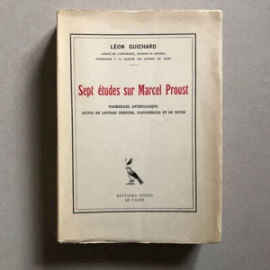 Léon Guichard — Sept études sur Marcel Proust — é.o. n°/50 envoi — Horus — 1950 - Picture 1 of 10