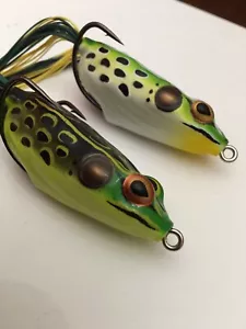 25% Discount 2pk Booyah Pad Crasher Leopard Frog & Bullfrog 2-1/2” 1/2oz Large - Picture 1 of 7