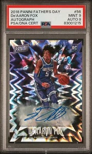 De'aaron Fox 2018 Panini Father's Day Autograph #56 Kings RC Rookie - PSA 9 - Bild 1 von 2