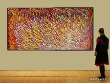 HUGE 190cm by 90cm Dot Painting, Original Abstract Contemporary Aboriginal style